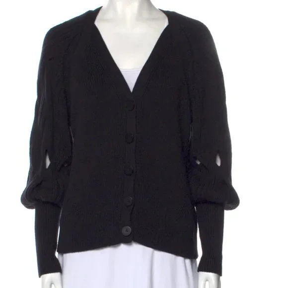 JONATHAN SIMKHAI Plunge Neckline Sweater | Size: M - Picture 2 of 6